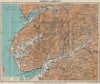 SNOWDONIA SOUTH. Cader Idris. Barmouth Dolgellau Aberdovey. WARD LOCK 1936 map