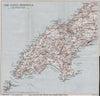 THE LLYN PENINSULA. Pwllheli. Barmouth. Wales. WARD LOCK 1936 old vintage map