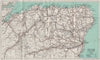 NORTH-EAST SCOTLAND. Abderdeenshire Banffshire Nairnshire Morayshire 1939 map