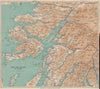 OBAN & FORT WILLIAM area. Loch Linnhe. Scottish Highlands. WARD LOCK 1935 map