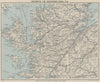 SCOTTISH HIGHLANDS. Caledonia canal Skye Ross & Cromarty. WARD LOCK 1935 map