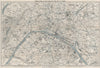 PARIS vintage town/city plan. Paris. WARD LOCK 1911 old antique map chart