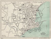 PENZANCE vintage town/city plan. Cornwall. WARD LOCK 1912 old antique map