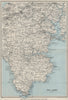 THE LIZARD topo map. Helston Falmouth Helford River Cornwall. WARD LOCK 1930