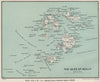 ISLES OF SCILLY. St Mary's Hugh Town Tresco WARD LOCK 1930 old vintage map