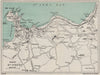 ST. IVES vintage town/city plan. Cornwall. WARD LOCK 1930 old vintage map