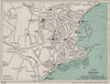 PENZANCE vintage town/city plan. Cornwall. WARD LOCK 1933 old vintage map
