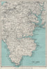 THE LIZARD topo map. Helston Falmouth Helford River Cornwall. WARD LOCK 1933