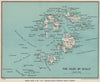 ISLES OF SCILLY. St Mary's Hugh Town Tresco WARD LOCK 1933 old vintage map
