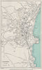 PAIGNTON vintage town/city plan. Devon. WARD LOCK 1951 old vintage map chart