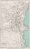 PAIGNTON vintage town/city plan. Devon. WARD LOCK 1951 old vintage map chart