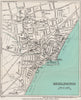BRIDLINGTON vintage town/city plan. Yorkshire. WARD LOCK 1940 old vintage map