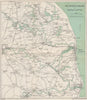 THE NORFOLK BROADS. Great Yarmouth Lowestoft Norwich Beccles. WARD LOCK 1950 map