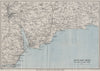 EAST DEVON COAST. Teignmouth Exmouth Exeter Sidmouth Budleigh Salterton 1929 map