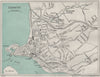 EXMOUTH vintage city town plan. Devon. WARD LOCK 1929 old vintage map chart