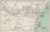 DAWLISH vintage city town plan. Devon. WARD LOCK 1929 old vintage map chart