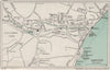 DAWLISH vintage city town plan. Devon. WARD LOCK 1929 old vintage map chart