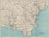 SOUTH DEVON. Dartmoor South Hams Torquay Tamar Valley Exeter Plymouth 1948 map