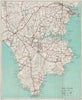 THE LIZARD topo map. Helston Falmouth Helford River Cornwall. WARD LOCK 1938