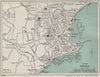 PENZANCE vintage town/city plan. Cornwall. WARD LOCK 1934 old vintage map