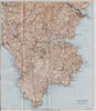 THE LIZARD topo map. Helston Falmouth Helford River Cornwall. WARD LOCK 1934