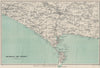 WEYMOUTH environs. Chesil Beach Portland Dorchester Bridport. Dorset 1922 map