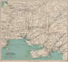 SOUTH WALES Cardigan Swansea Neath Carmarthen Tenby Llanelli. WARD LOCK 1950 map