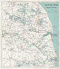 THE NORFOLK BROADS. Great Yarmouth Lowestoft Beccles Norwich. WARD LOCK 1965 map