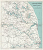THE NORFOLK BROADS. Great Yarmouth Lowestoft Beccles Norwich. WARD LOCK 1965 map