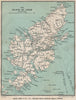 THE ISLAND OF LEWIS. Harris. Stornoway. Hebrides, Scotland. WARD LOCK 1919 map