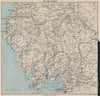 THE LAKE DISTRICT. Cumbria Cumberland. WARD LOCK 1939 old vintage map chart