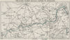 RIVER THAMES (5) Oxford-Lechlade-Cricklade. Vale of Whote Horse. Witney 1912 map