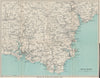SOUTH DEVON. Dartmoor South Hams Exeter Torquay Tamar Valley Plymouth 1932 map