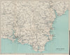 SOUTH DEVON. Dartmoor South Hams Exeter Torquay Tamar Valley Plymouth 1932 map