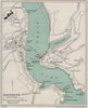 DARTMOUTH vintage city/town plan. Devon. WARD LOCK 1932 old vintage map chart