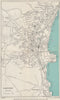 PAIGNTON vintage town/city plan. Devon. WARD LOCK 1954 old vintage map chart