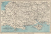TOURING MAP OF HAMPSHIRE & DORSET. Wiltshire Somerset. WARD LOCK 1947 old