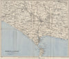 WEYMOUTH environs. Chesil Beach Portland Dorchester Bridport. Dorset 1947 map