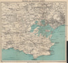 SOUTH-EAST DORSET. Isle of Purbeck Poole Harbour Wareham Bournemouth 1947 map