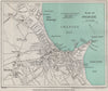 SWANAGE vintage town/city plan. Dorset. WARD LOCK 1947 old vintage map chart
