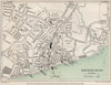 BOGNOR REGIS vintage city/town plan. Sussex. WARD LOCK 1950 old vintage map