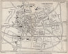 CHICHESTER vintage city/town plan. Sussex. WARD LOCK 1950 old vintage map