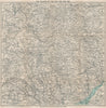 WYE & USK VALLEYS. Newport Monmouth Merthyr Tydfil Hereford Pontypridd 1917 map