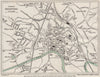 HEREFORD vintage town/city plan. Herefordshire. WARD LOCK 1953 old vintage map
