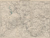 BUILTH & LLANDRINDOD WELLS. Rhayader Presteigne Knighton Radnor Forest 1953 map