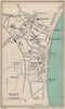 FILEY vintage town/city plan. Yorkshire. WARD LOCK 1945 old vintage map chart
