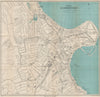 SCARBOROUGH vintage town/city plan. Yorkshire. WARD LOCK 1945 old vintage map