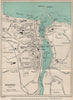 WHITBY vintage town/city plan. Yorkshire. WARD LOCK 1945 old vintage map chart