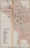 IASI JASSY IASSY vintage town/city plan. Iași. Romania 1938 old vintage map