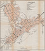 BRASOV vintage town/city plan. Brașov Kronstadt Brasso. Romania 1938 old map